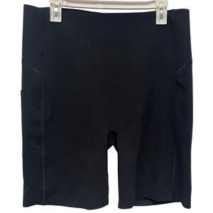 SPANX Women's Every Where Icon Bike Shorts with pockets black size 1X
